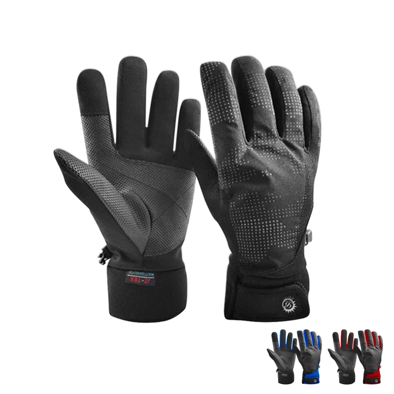 反光防水禦寒手套 紅/藍/黑 B08-細節圖2