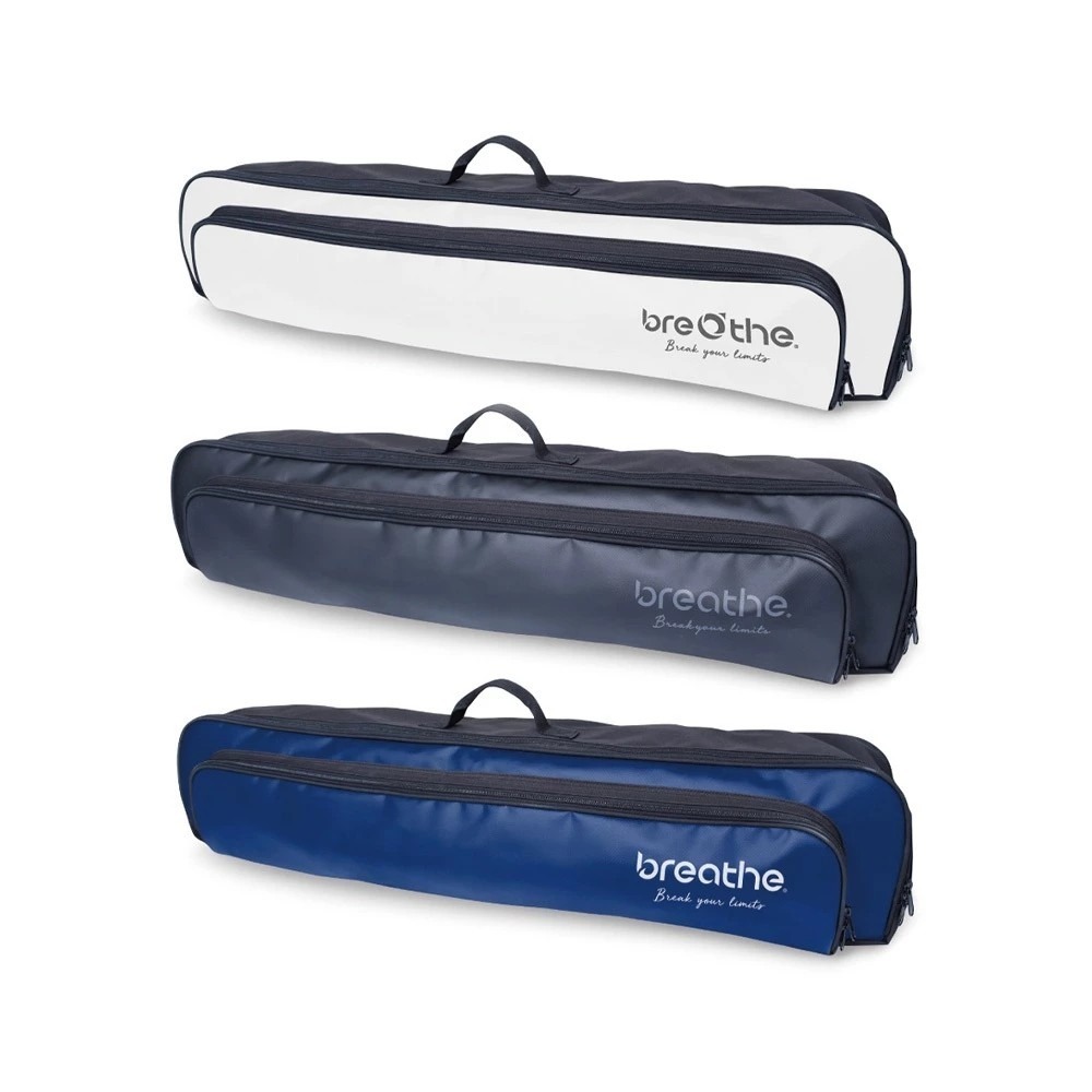 水呼吸 雙肩背長蛙鞋袋 藍/黑/白-細節圖2