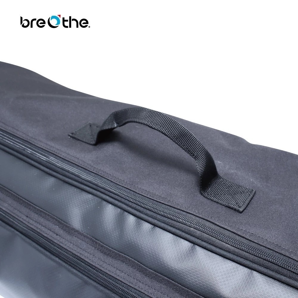 水呼吸 雙肩背長蛙鞋袋 藍/黑/白-細節圖7