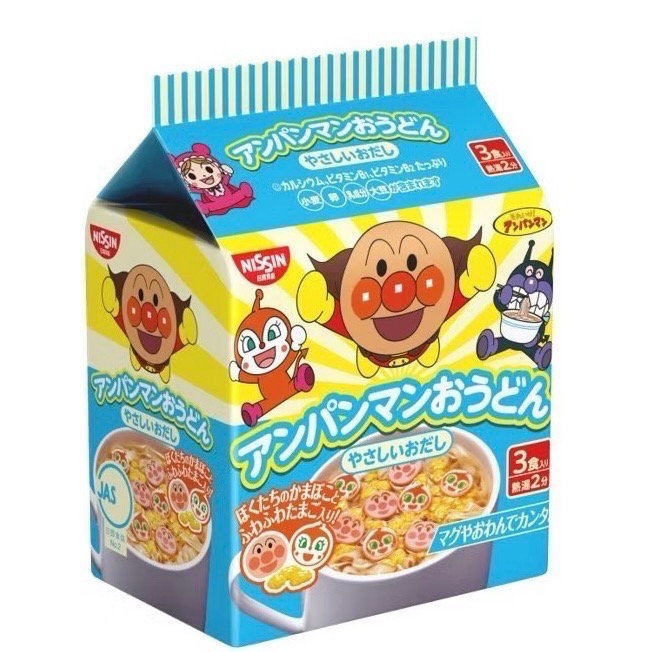 日本連線日清麵包超人小份量拉麵三包入-細節圖2