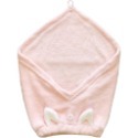 日本正品+現貨🎏carari zooie 3倍吸水 連帽浴巾 浴帽 髮帶 擦髮巾 包髮巾 柔軟 CB Japan-規格圖7