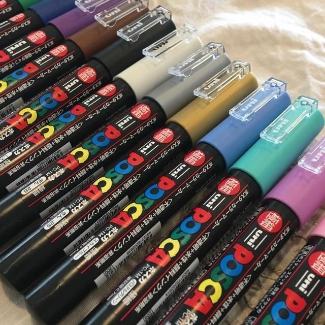 現貨+開發票🎏日本 POSCA 極細 廣告筆 塗鴉筆 高光筆 丙烯 麥克筆 水性麥克筆 PC-1M UNI-細節圖5