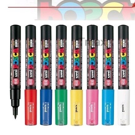 現貨+開發票🎏日本 POSCA 極細 廣告筆 塗鴉筆 高光筆 丙烯 麥克筆 水性麥克筆 PC-1M UNI-細節圖7