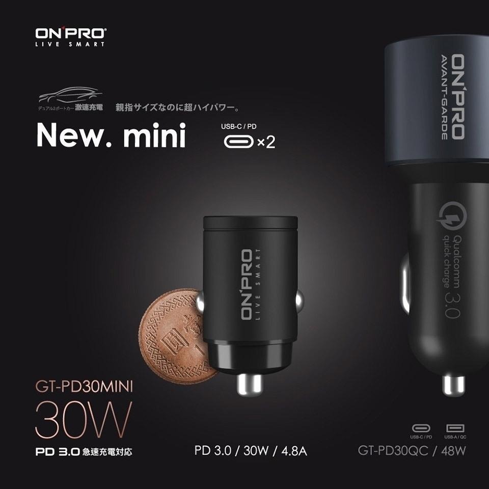 【ONPRO】GT-PD30MINI 30W PD3.0 快充車用充電器 車充 車用快充頭 車用充電器 車用快充頭-細節圖4