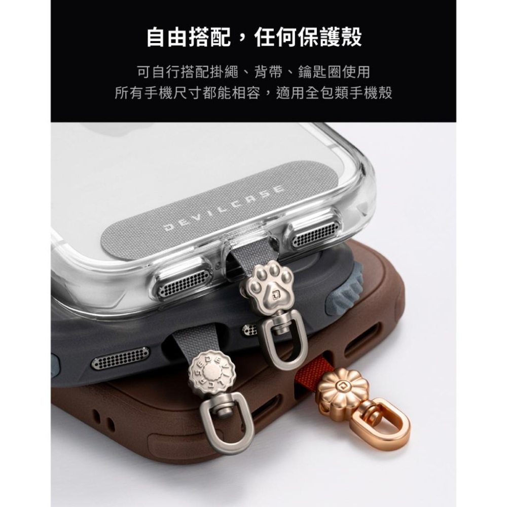 DEVILCASE 360°可旋式手機墊片 掛片 手機掛繩 墊片 掛繩 掛繩夾片-細節圖5