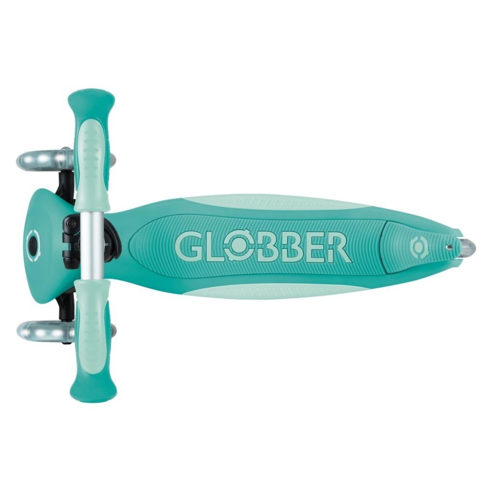 GLOBBER GO•UP 5合1酷炫版多功能滑板車(白光發光前輪)-星球薄荷綠-細節圖5