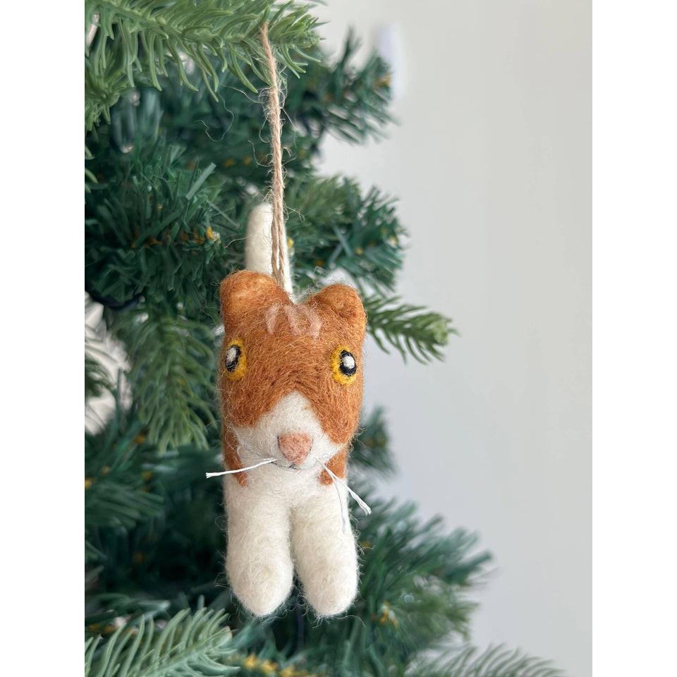 聖誕樹吊飾 美國貓咪 聖誕裝飾 羊毛氈聖誕掛飾 聖誕佈置-細節圖6