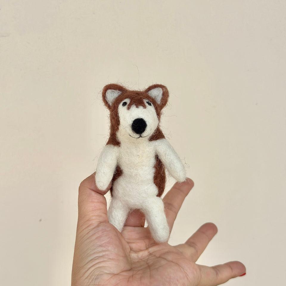 Felt Finger Puppet - Alaskan Husky Dog-細節圖3