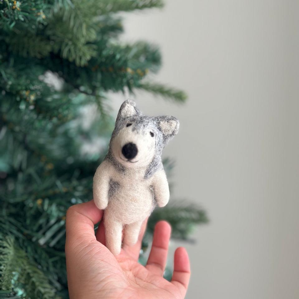 Felt Finger Puppet - Alaskan Husky Dog-細節圖4