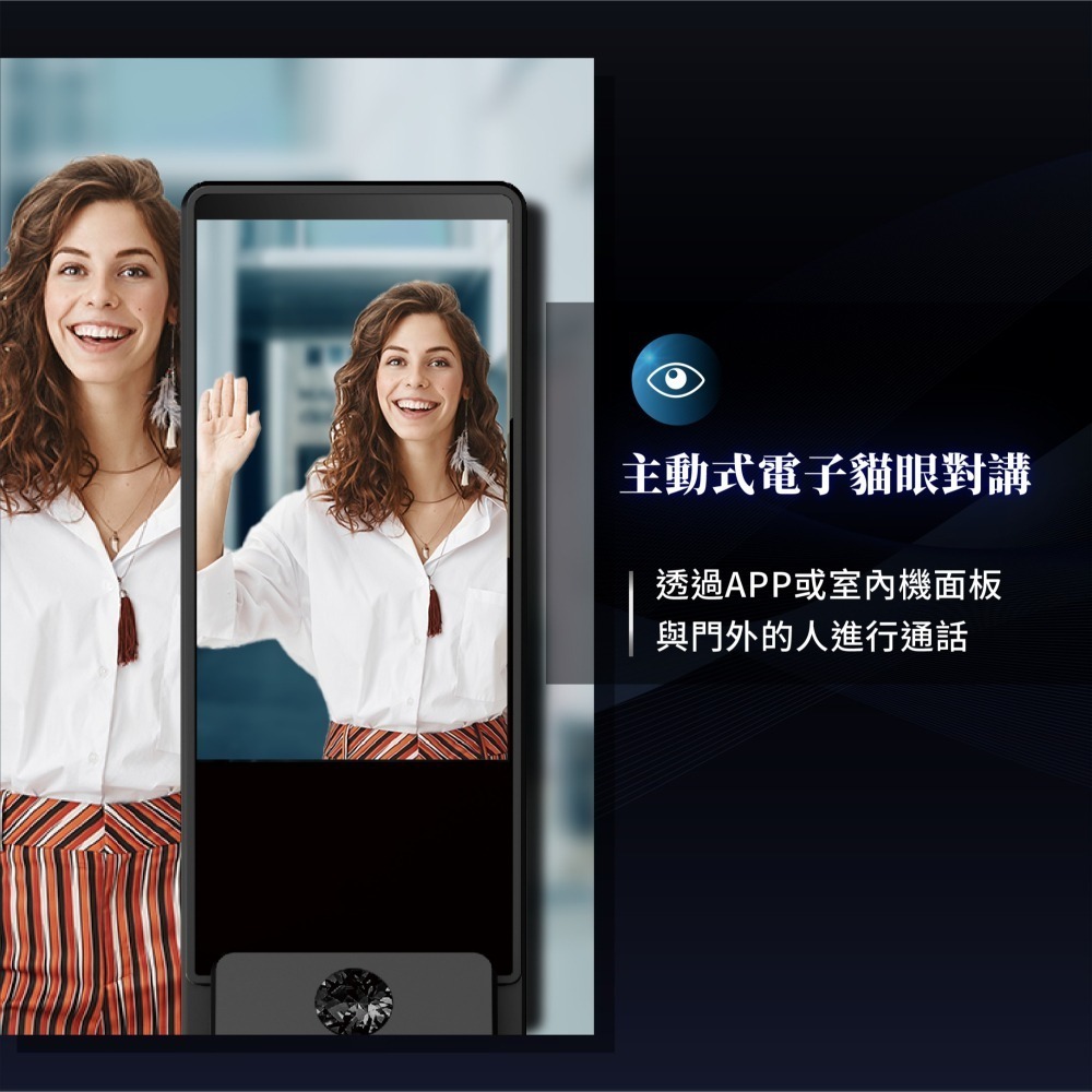 Moorgen T5+ 人臉辨識與貓眼八合一電子鎖-細節圖3