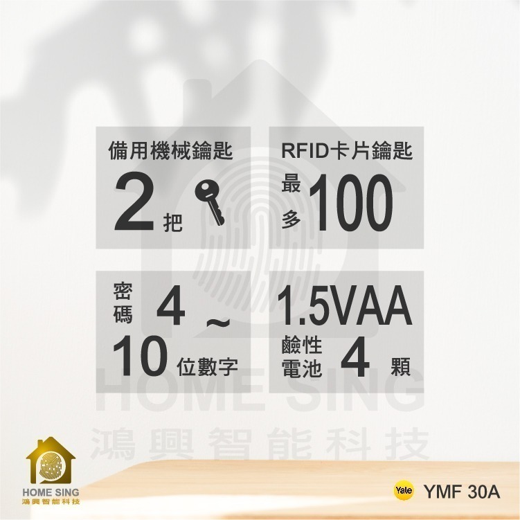 Yale YMF 30A 三合一電子鎖-細節圖5