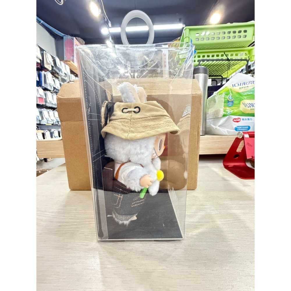 POP MART 泡泡瑪特 THE MONSTERS LABUBU 春天野在家系列 小春野 搪膠 毛绒公仔 掛件-細節圖4