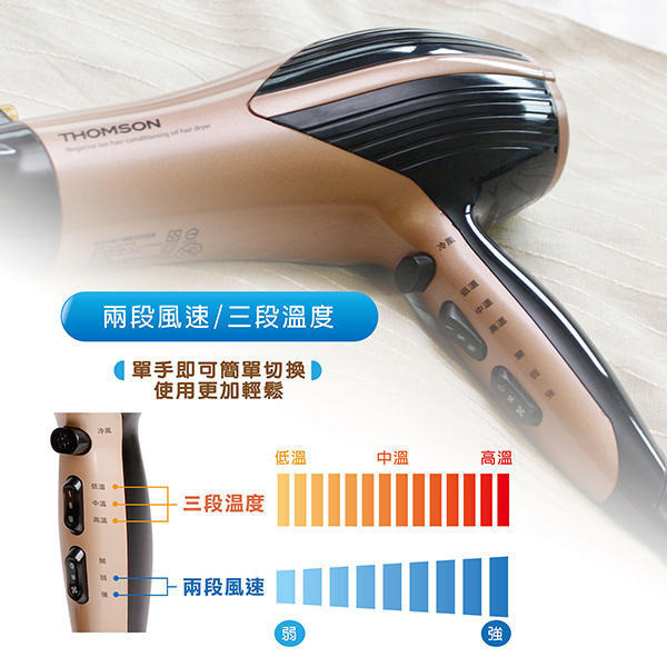 THOMSON 專業負離子護髮油吹風機 TM-SAD03A-細節圖6