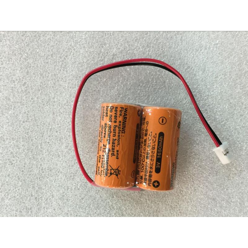 日本Maxell BAT6V1 2CR17335A WK17 6V 出線白色接頭 PLC工控電池 MA-15-細節圖3