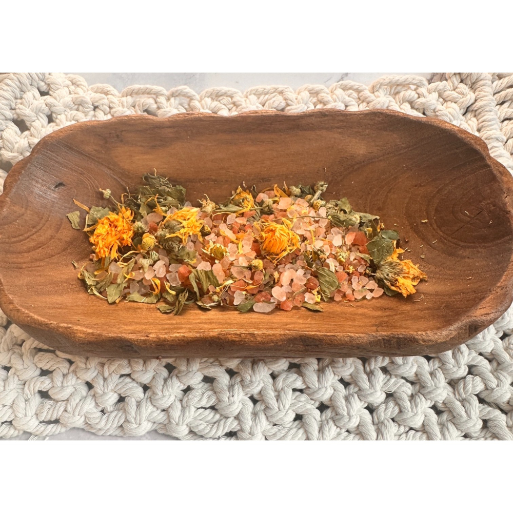 A1-招財豐盛永生小花盅(10cm)+A款招財開運花草玫瑰鹽50g+黃水晶擴香石-細節圖5