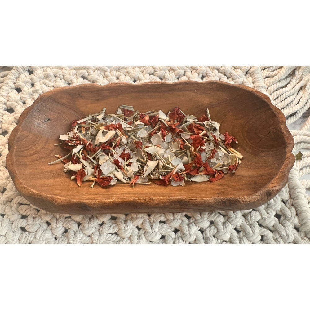 B款療癒淨化花草海鹽50g+隨身袋(可放入1湯匙開運鹽隨身攜帶)-細節圖5