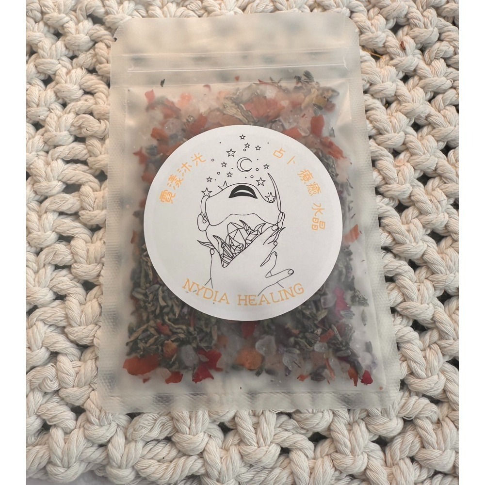 C款靈感提升花草玫瑰鹽海鹽50g+隨身袋(可放入1湯匙開運鹽隨身攜帶)-細節圖5