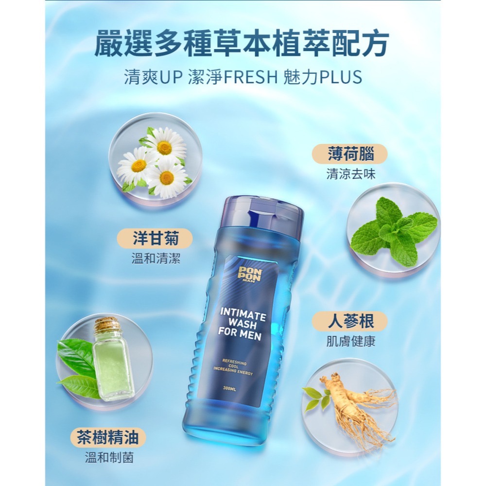 🔥 全新 公司貨 澎澎MAN 男性私處專洗液 300g 抗菌 去味 無皂鹼 弱酸性-細節圖4