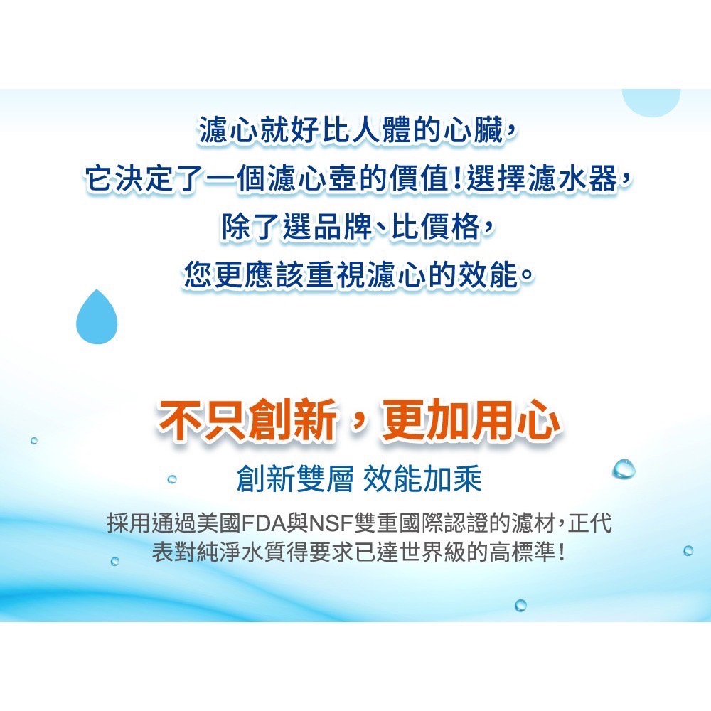 🔥 全新 公司貨 3M WP3000 plus 即淨 長效濾 水壺 濾心 全新升級版 台灣製-細節圖4