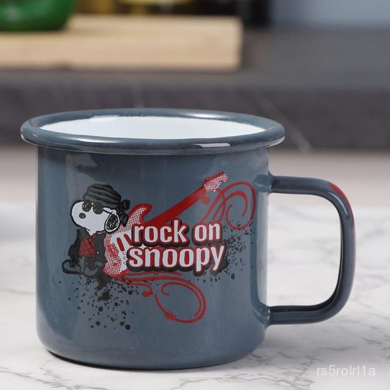 史努比琺瑯口杯05厚度7cm8cm9cm兒童成人通用卡通口杯牛奶杯水杯 J5GK-細節圖8