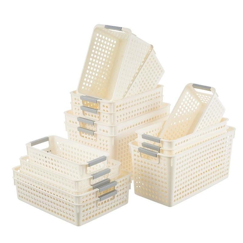 塑料收納筐批髮桌麵雜物收納框幼兒園玩具收納盒廚房零食收納籃子 JMGD-細節圖2