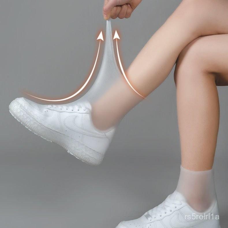 雨中秀高筒耐磨防滑防水鞋套成人加厚兒童雨鞋雨天戶外便攜雨靴套 0T8N-細節圖3