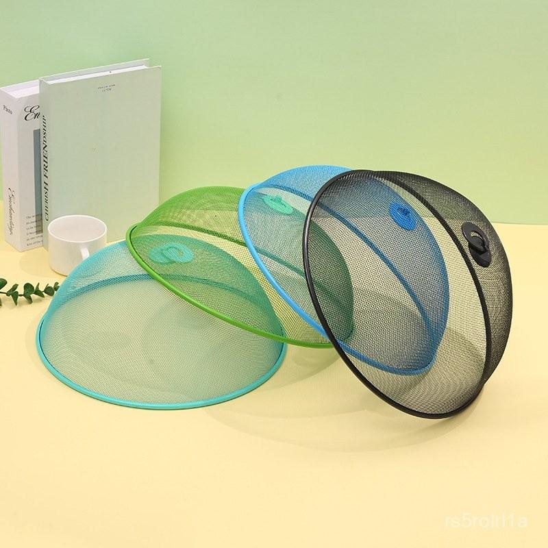 新款家用廚房鐵藝食物罩簡約圓形防蠅蟲菜罩批髮 9CHD-細節圖2