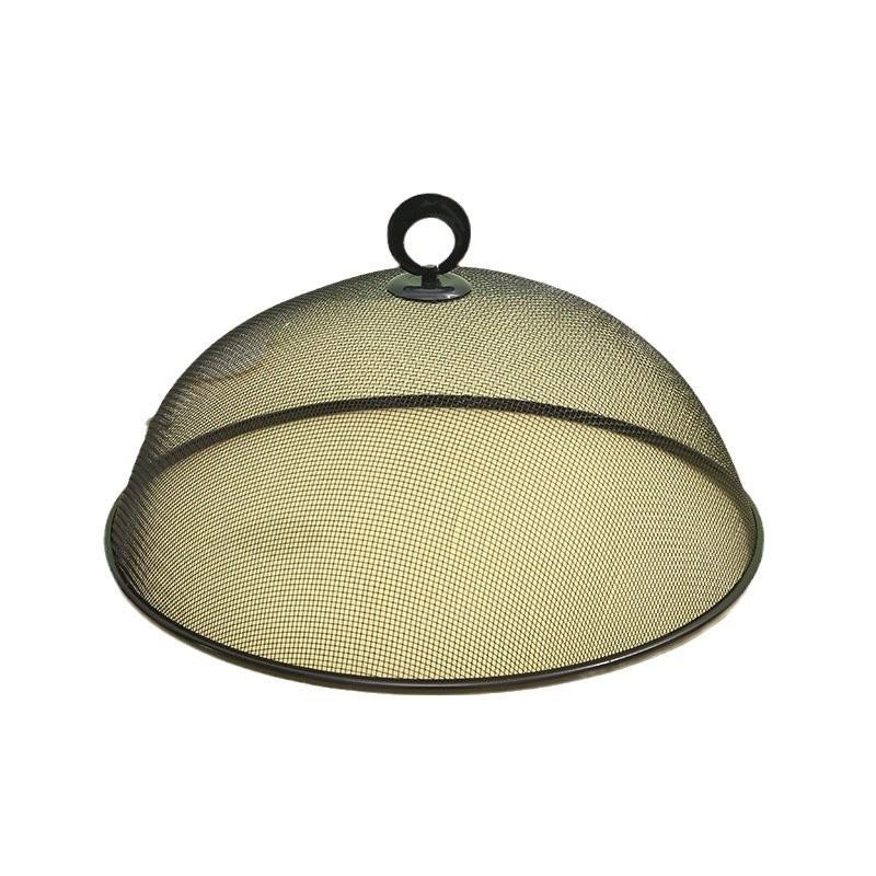 新款家用廚房鐵藝食物罩簡約圓形防蠅蟲菜罩批髮 9CHD-細節圖5