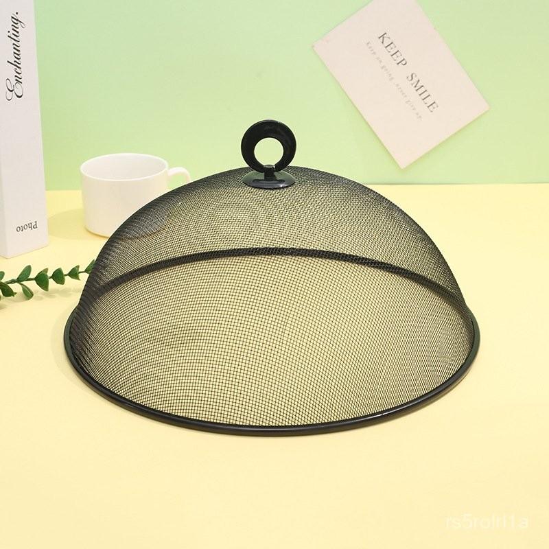 新款家用廚房鐵藝食物罩簡約圓形防蠅蟲菜罩批髮 9CHD-細節圖7