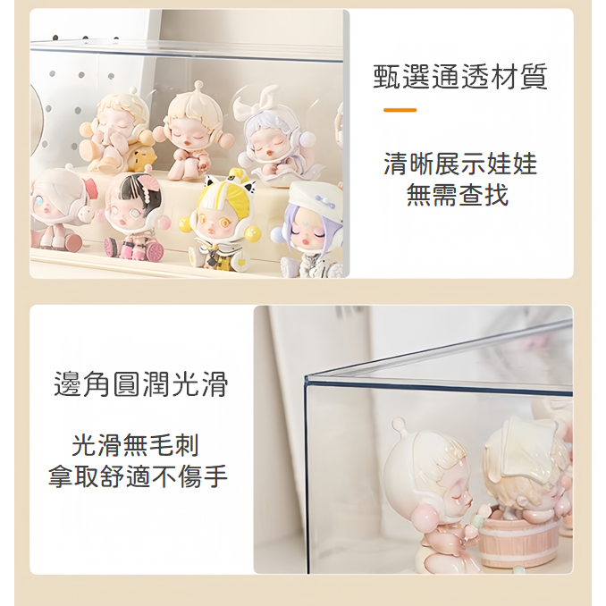 雙層展示盒 公仔盒 公仔櫃 模型盒 收納盒 模型櫃 展示盒 展示櫃-細節圖9