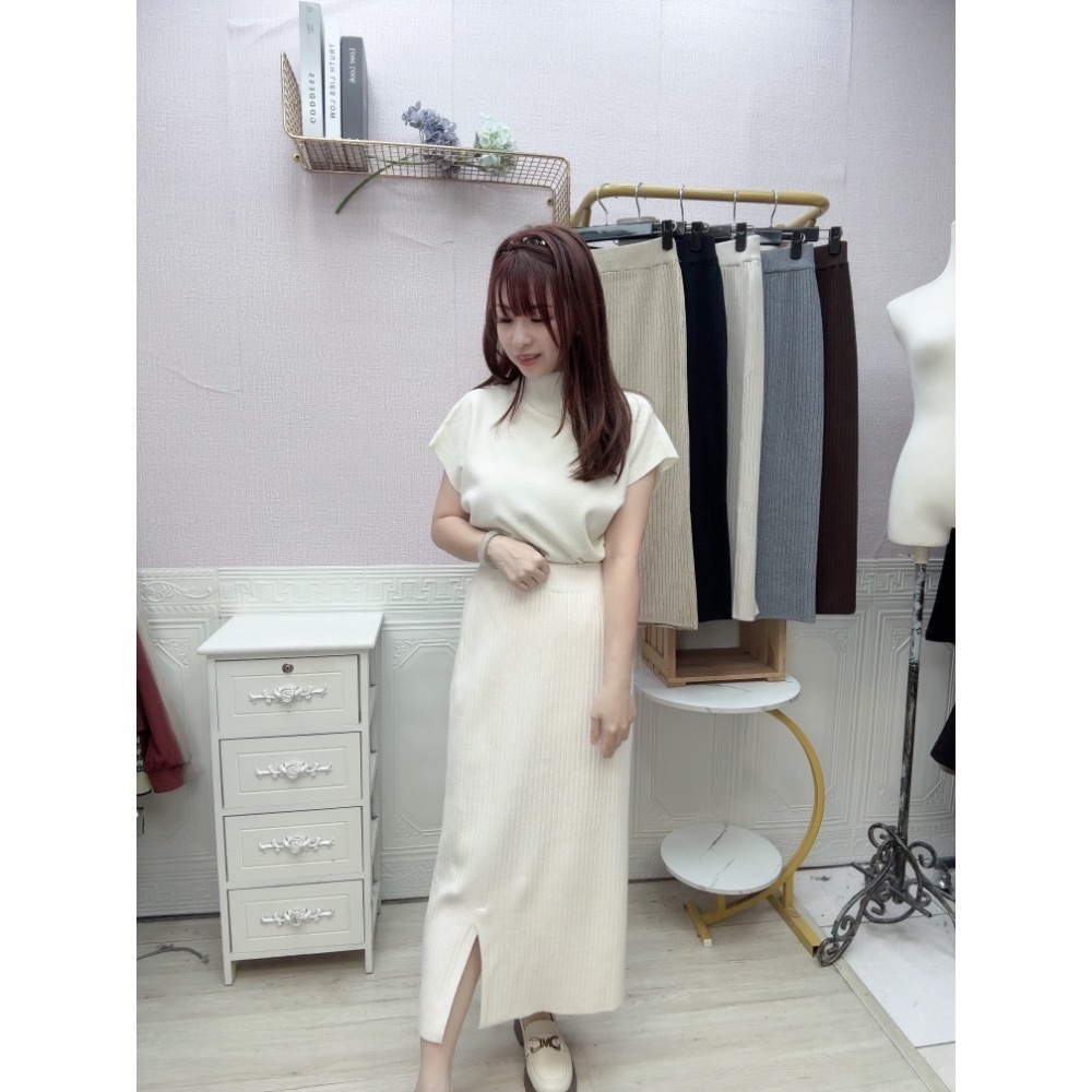 mima女王 爆款厚磅包心紗坑條裙 A11-細節圖5