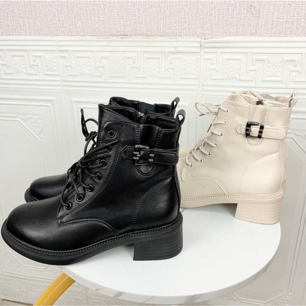 mima女王 超細纖維綁帶短靴 505-細節圖2