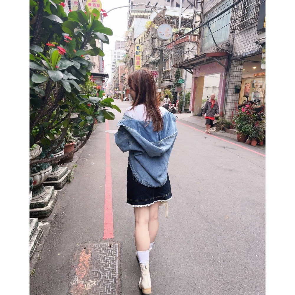 MIMA女王 ❤P05💡牛仔連帽外套-細節圖4