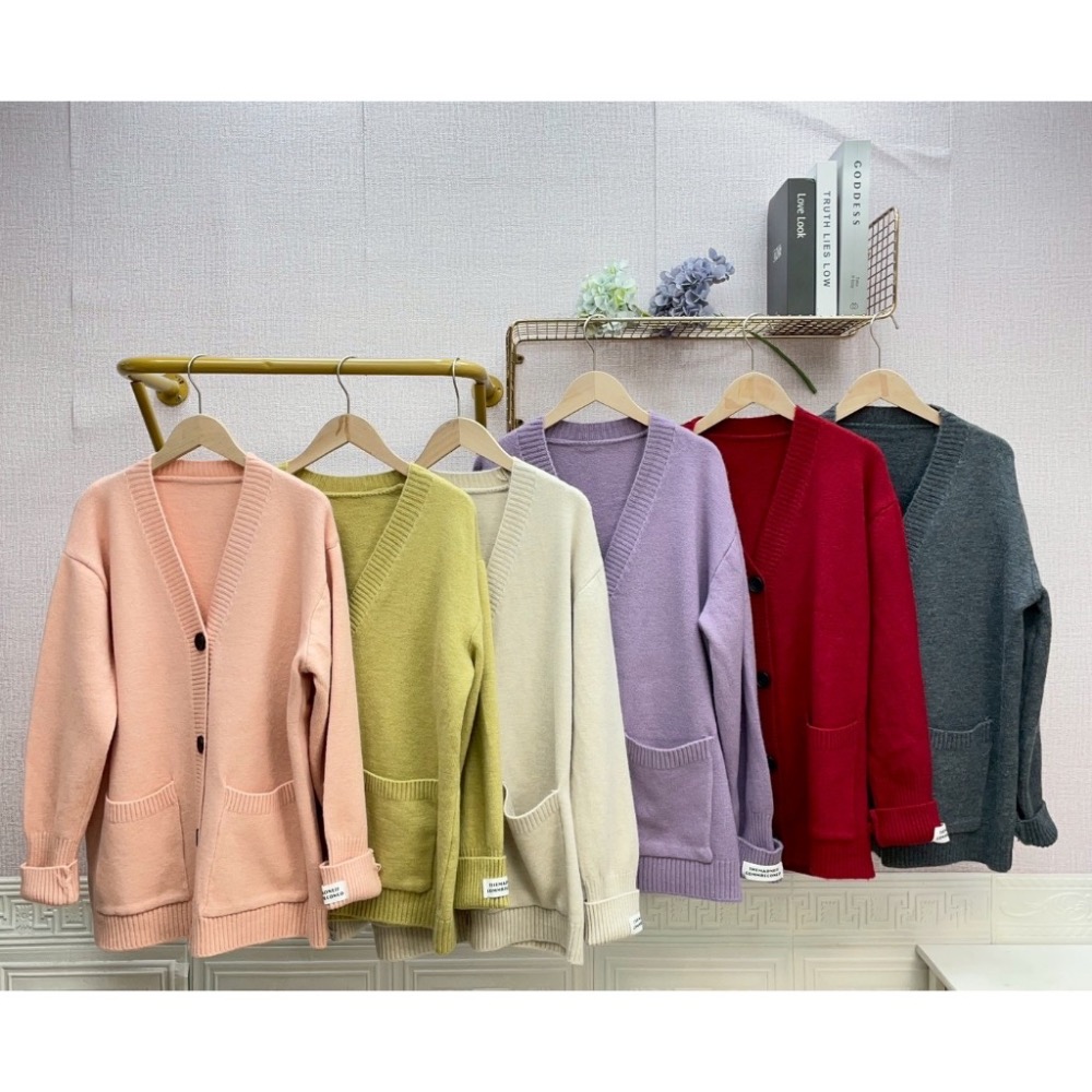 MIMA女王 ❤Y266💡時尚小標v領雙口袋外套-細節圖6