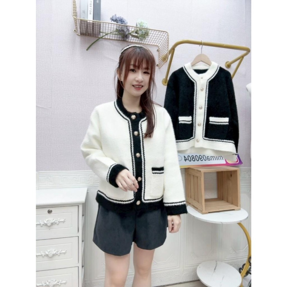 MIMA女王 ❤Y595💡小香氣質水貂毛外套-細節圖2