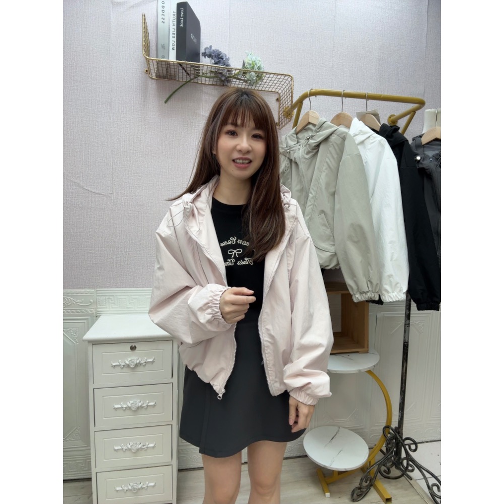 MIMA女王 ❤A187💡可愛雙口袋防風外套-細節圖3