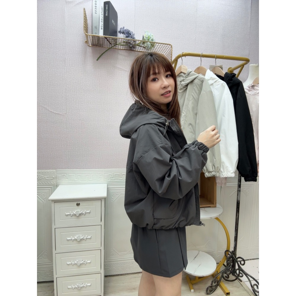 MIMA女王 ❤A187💡可愛雙口袋防風外套-細節圖4