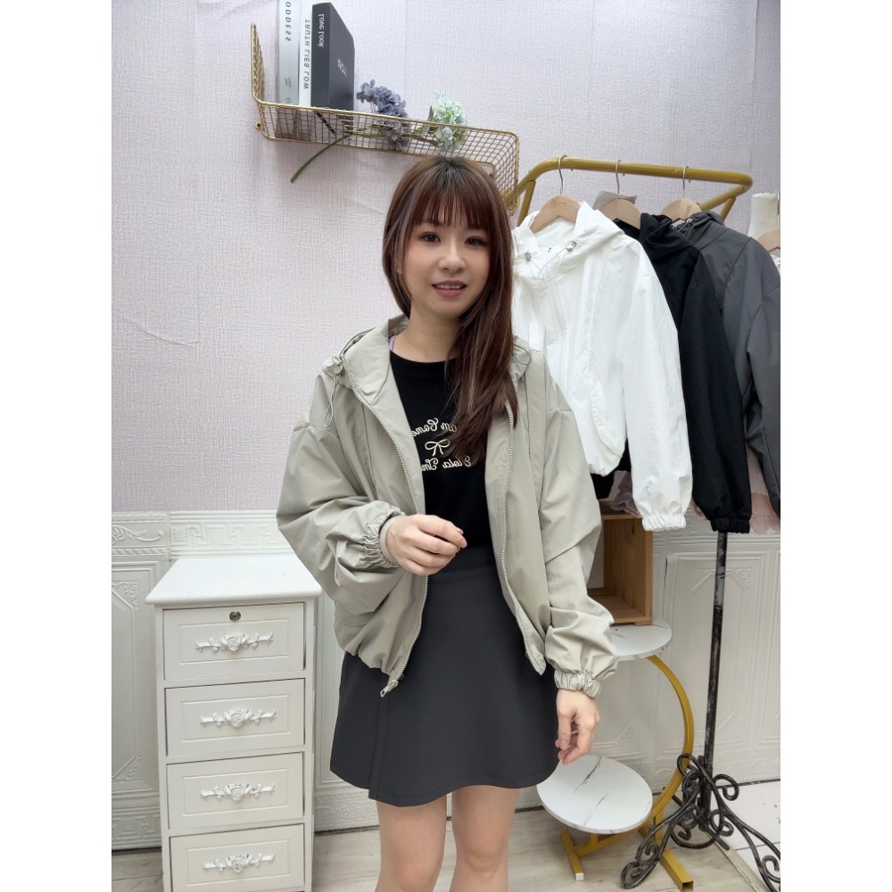 MIMA女王 ❤A187💡可愛雙口袋防風外套-細節圖5