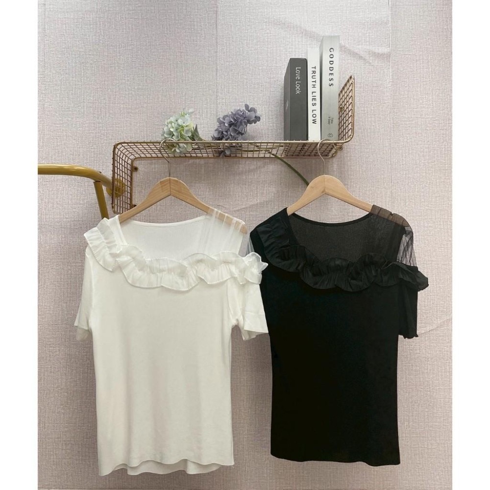 MIMA女王❤A202💡不規則領氣質冰絲上衣-細節圖3