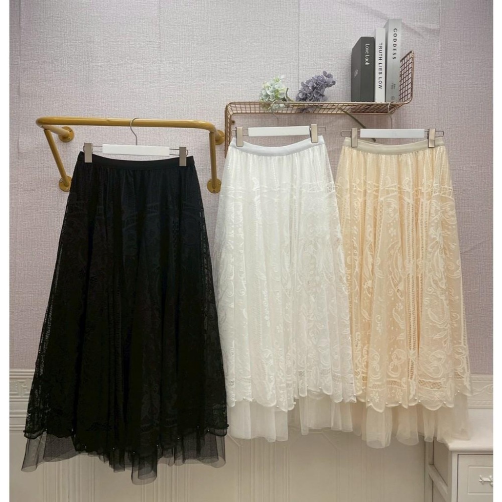 MIMA女王  ❤A237💡可鹹可甜蕾絲長裙-細節圖4