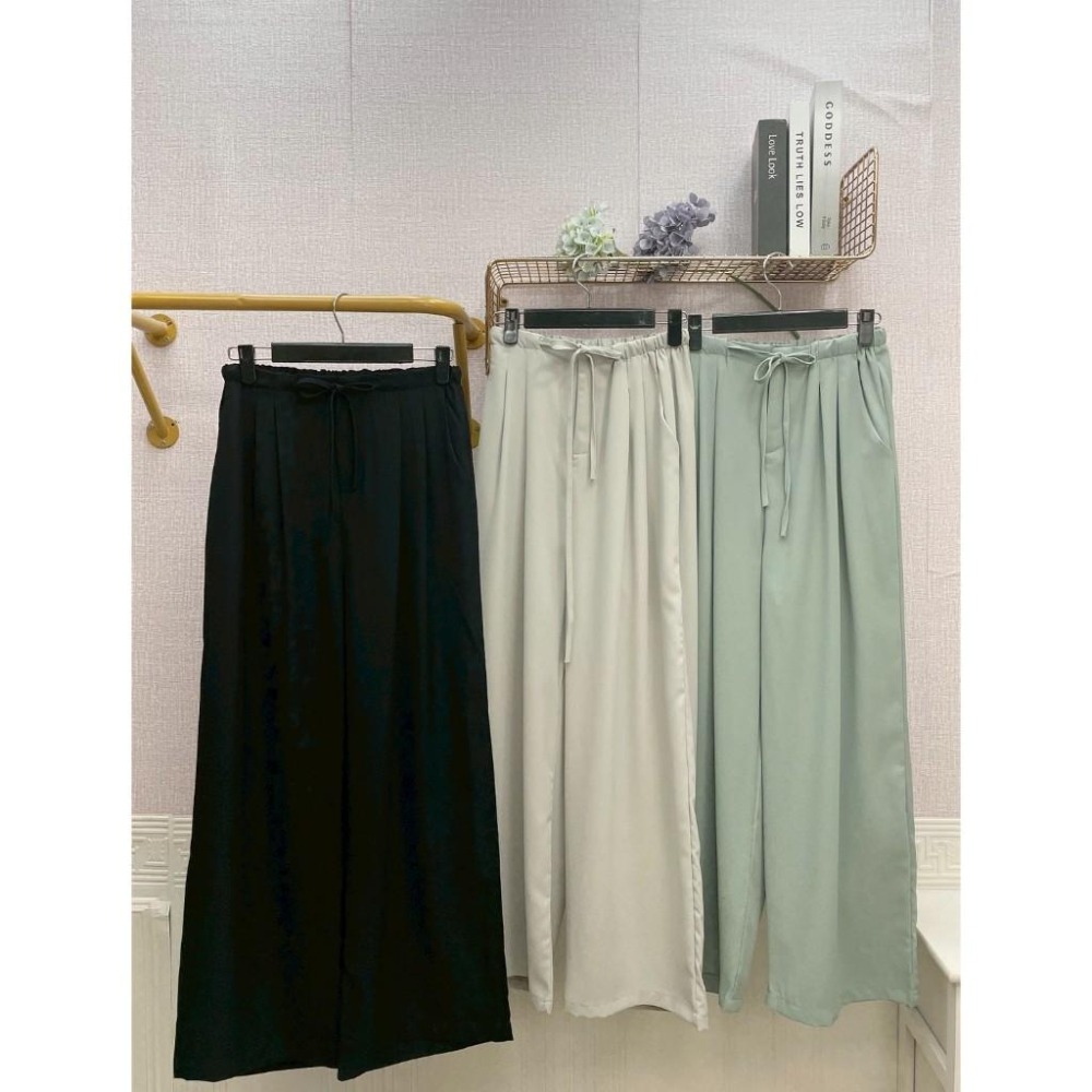 MIMA女王❤A251💡傭懶個性風綁帶西裝寬褲-細節圖4