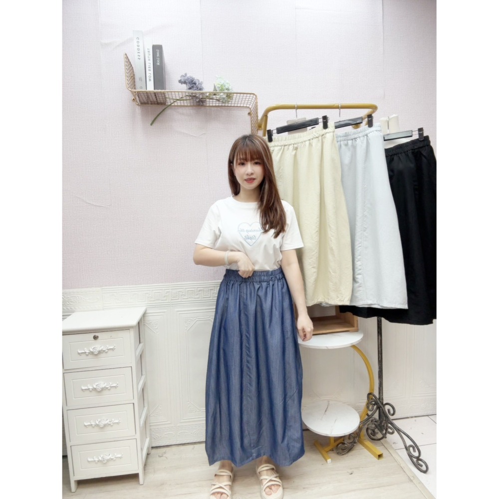 MIMA女王 ❤A285💡天絲麻造型長裙-細節圖3