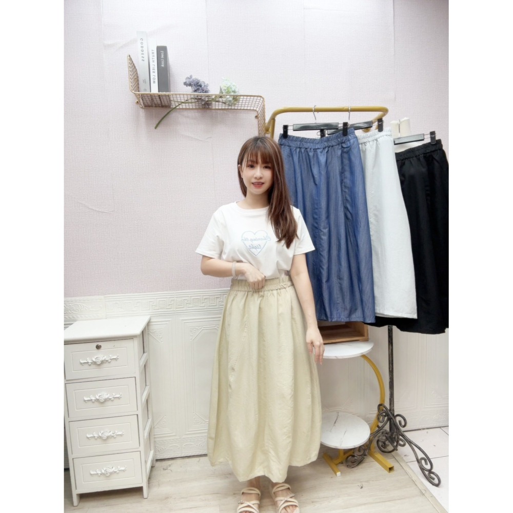 MIMA女王 ❤A285💡天絲麻造型長裙-細節圖4