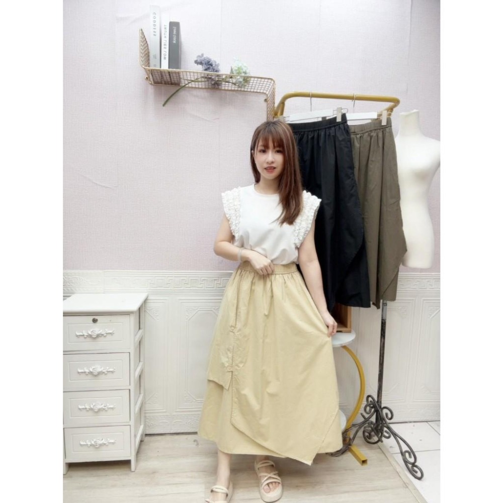 MIMA女王❤A304💡設計款多層次假二件長裙-細節圖3