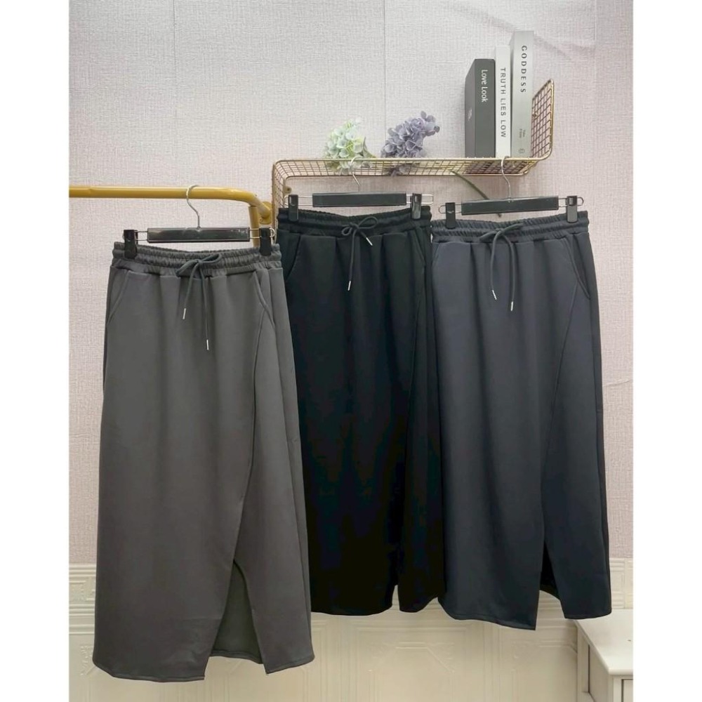 MIMA女王❤A294💡休閒舒適側開叉雲朵棉長裙-細節圖4