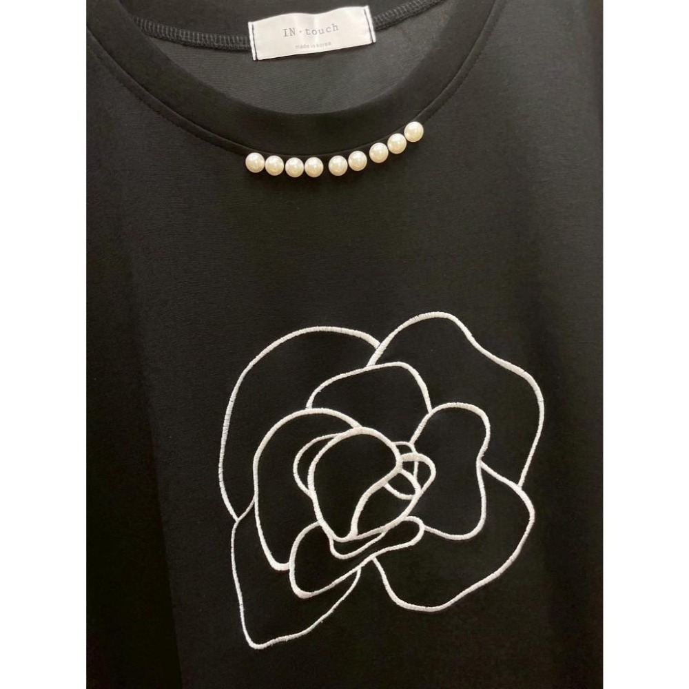 MIMA女王 ❤A313💡山茶花翻折袖雲朵棉上衣-細節圖2
