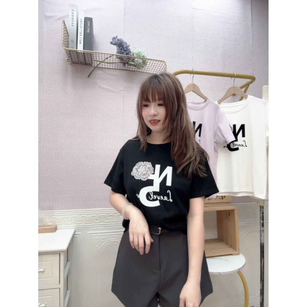 MIMA女王❤A323💡NO5花朵翻玩冰棉上衣-細節圖2