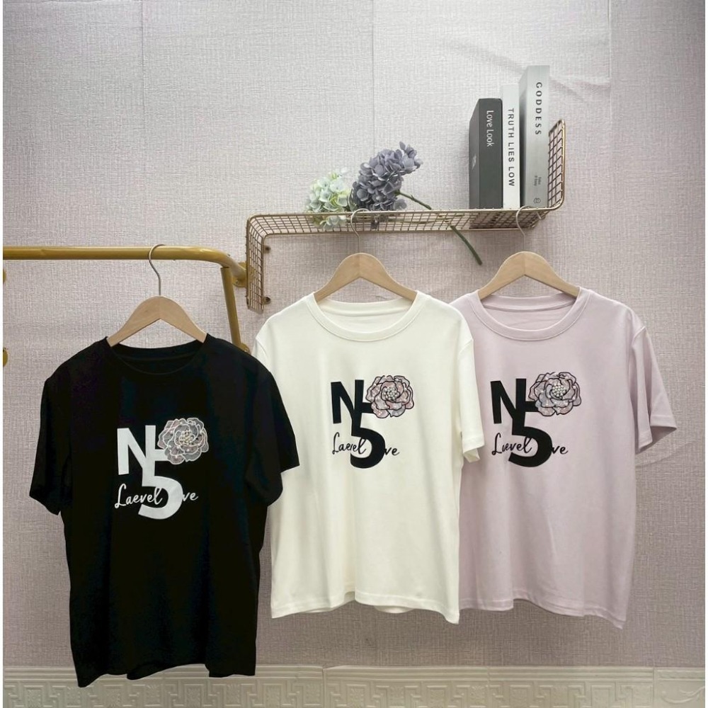 MIMA女王❤A323💡NO5花朵翻玩冰棉上衣-細節圖4