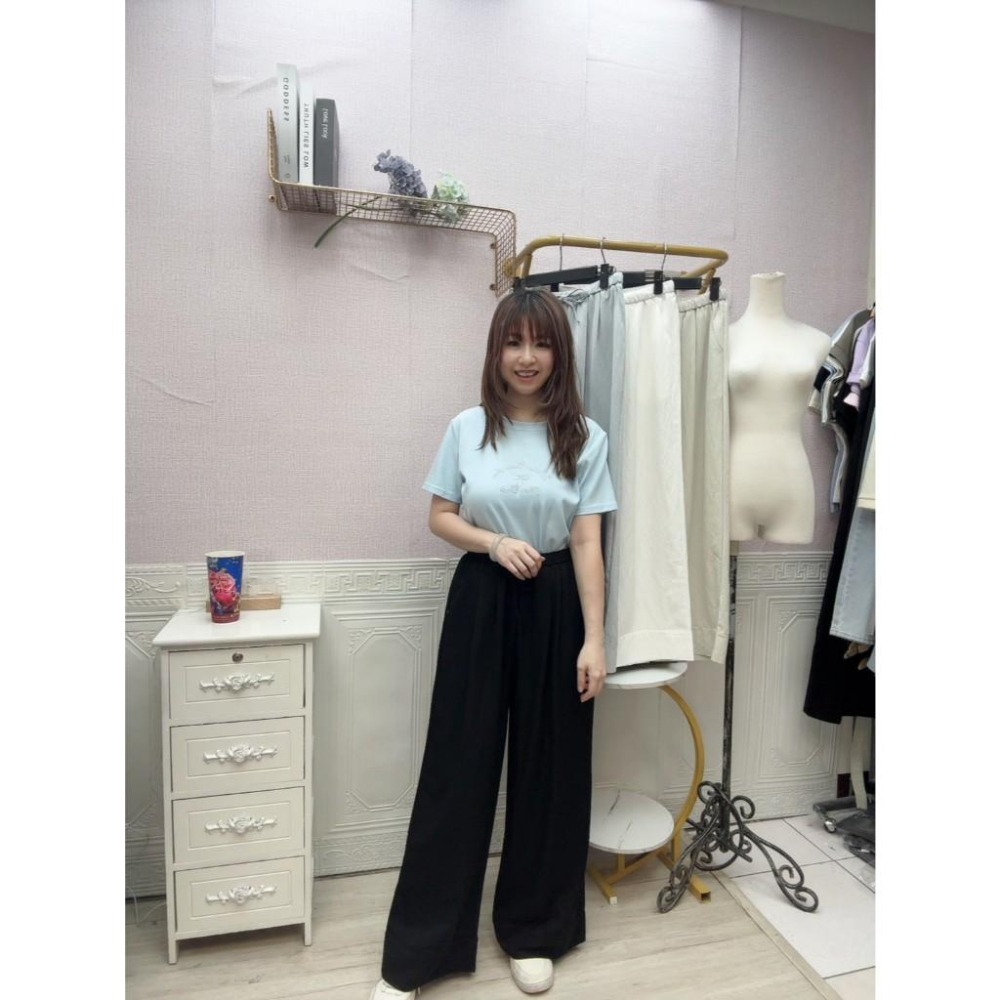 MIMA女王❤A379💡休閒抽繩雙口袋長褲-細節圖2
