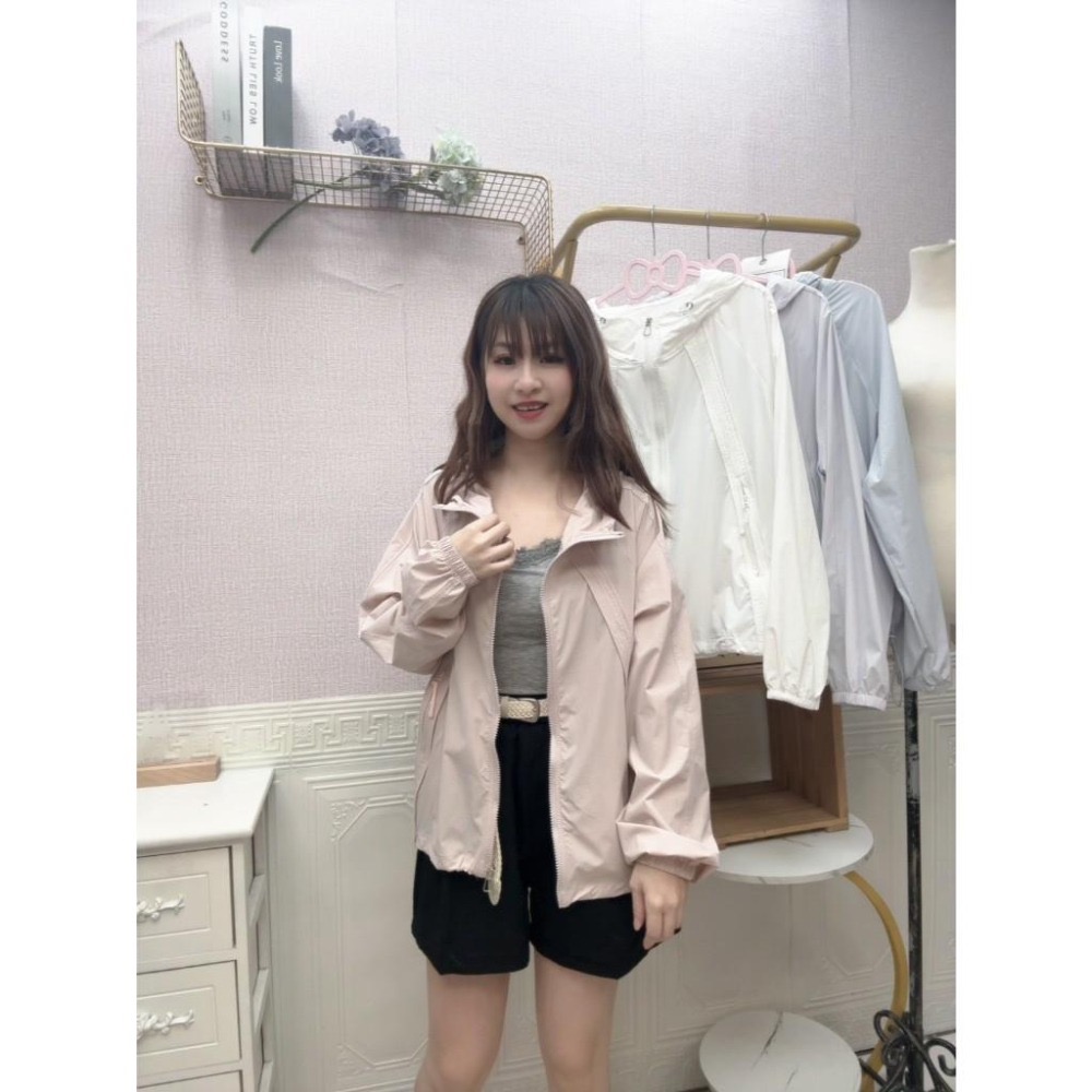 MIMA女王❤A432💡防曬連帽下擺束口外套UPF100+（有檢驗報告）-細節圖2